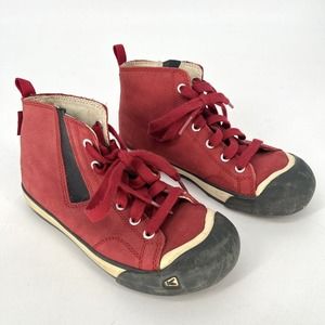 Keen Coronado Red High Top Lace Up Sneaker Kids Size 1